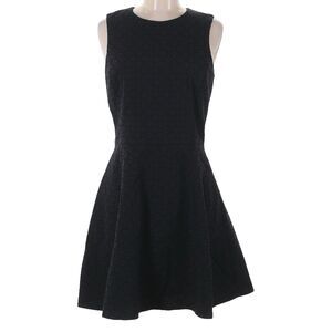 Theory Dress Womens 8 Black Fit & Flare Skater Office‎ Neutral Basic Minimalist